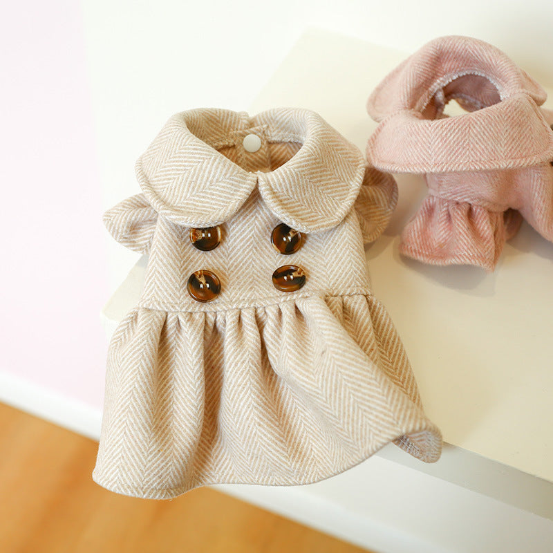Elegante vestido de princesa para mascotas para fiestas