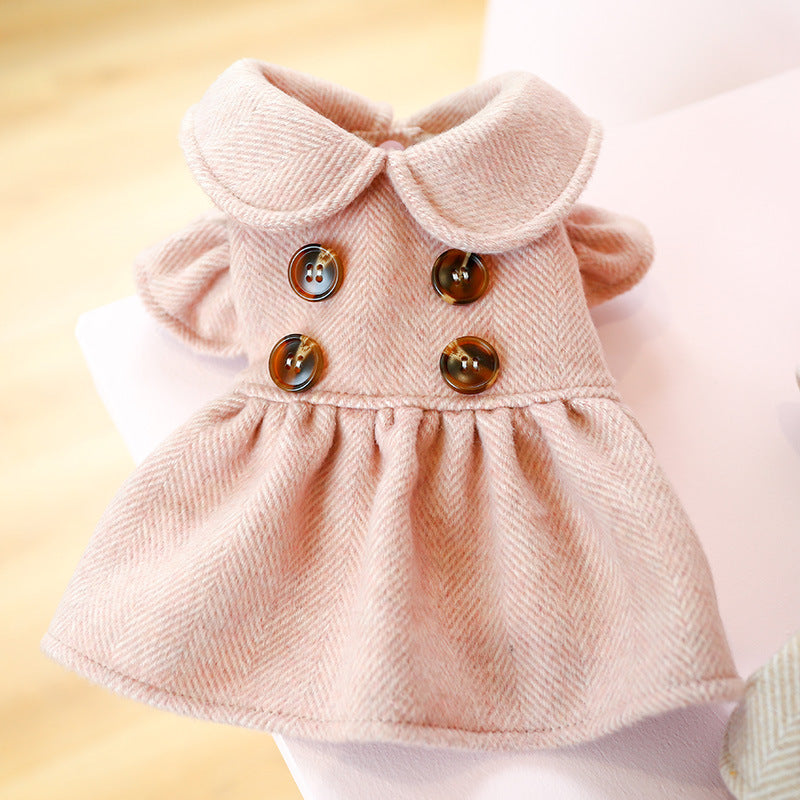 Elegante vestido de princesa para mascotas para fiestas