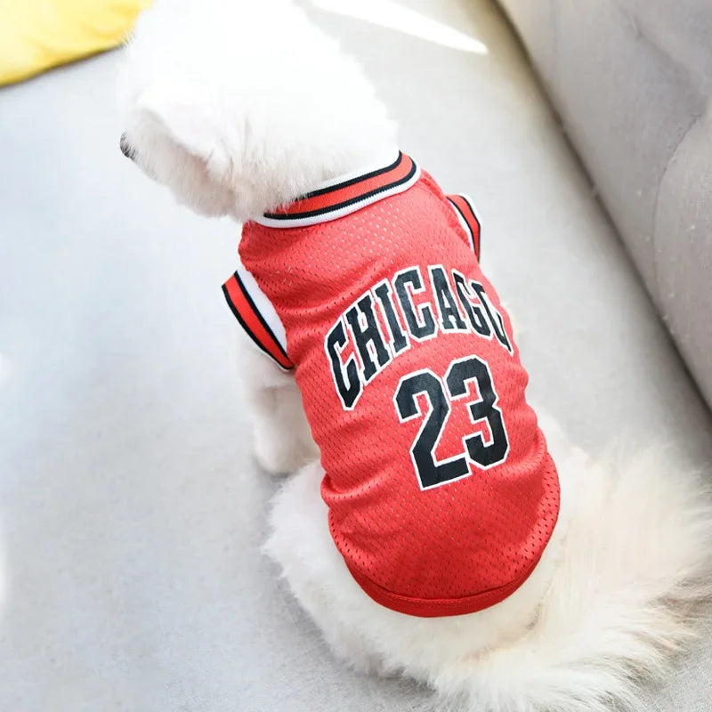 Mesh Breathable Dog Jersey T-Shirts Large Dogs