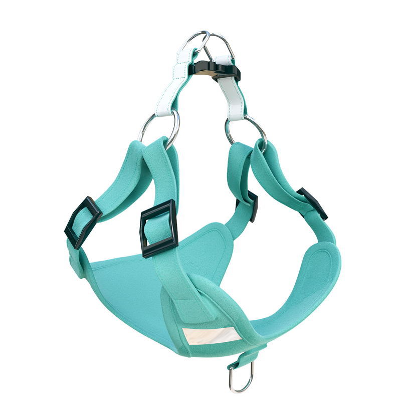 Reflective Suede Dog Vest-2