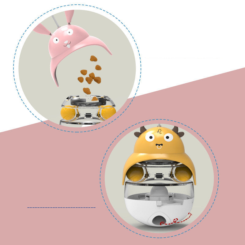 Juguete dispensador de comida interactivo para gatos y perros