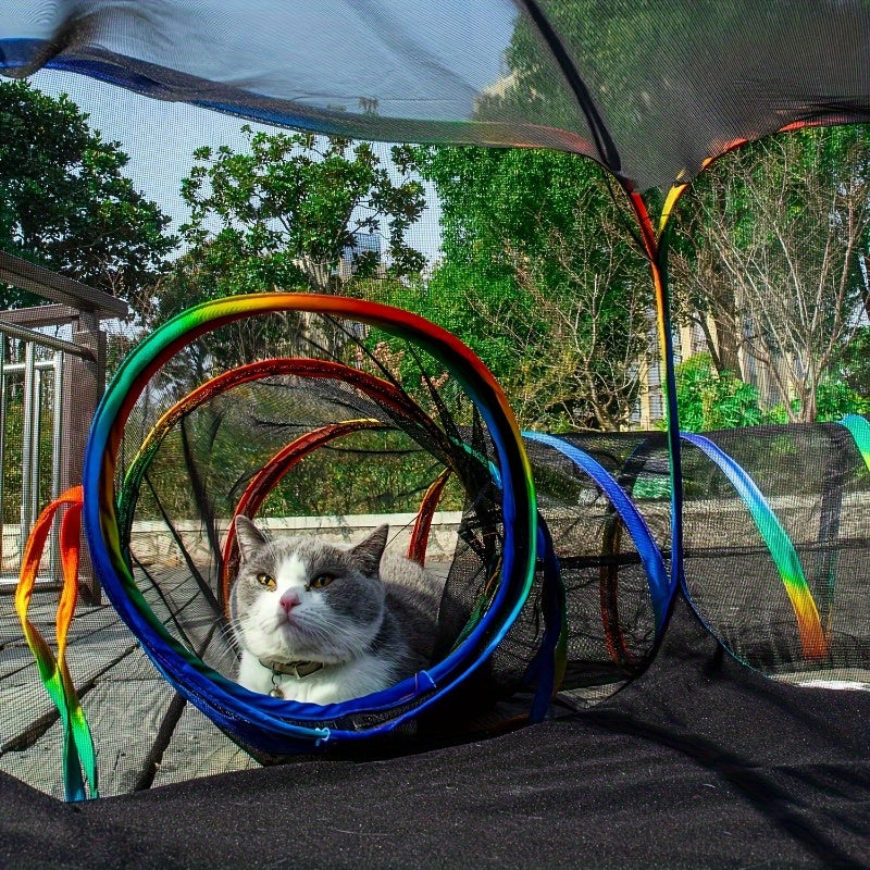 Parque túnel para gatos y mascotas pequeñas