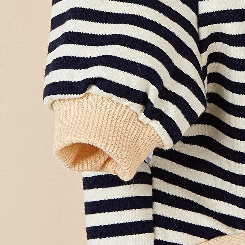 Cozy Canine Striped Hooded Sweater - Fashionable Pet Apparel-1