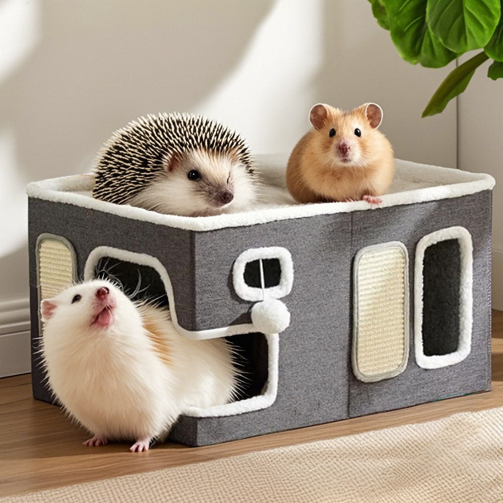 Cama multinivel oculta para mascotas pequeñas