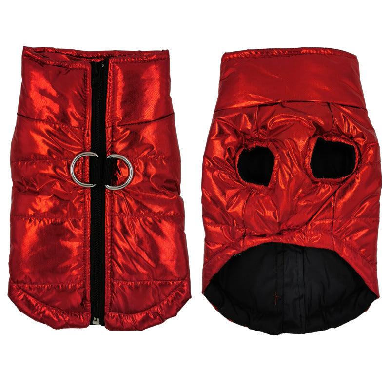 Glossy Cotton Pet Vest Jacket - Stylish And Comfortable Dog Apparel-2