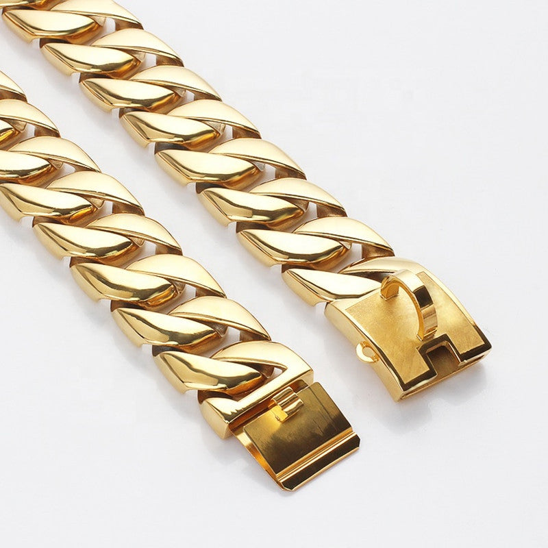 Cuban Chain Dogs Collar-4