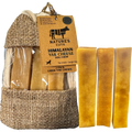 Large Yak Cheese (3 Pack) in Hand Woven Bag